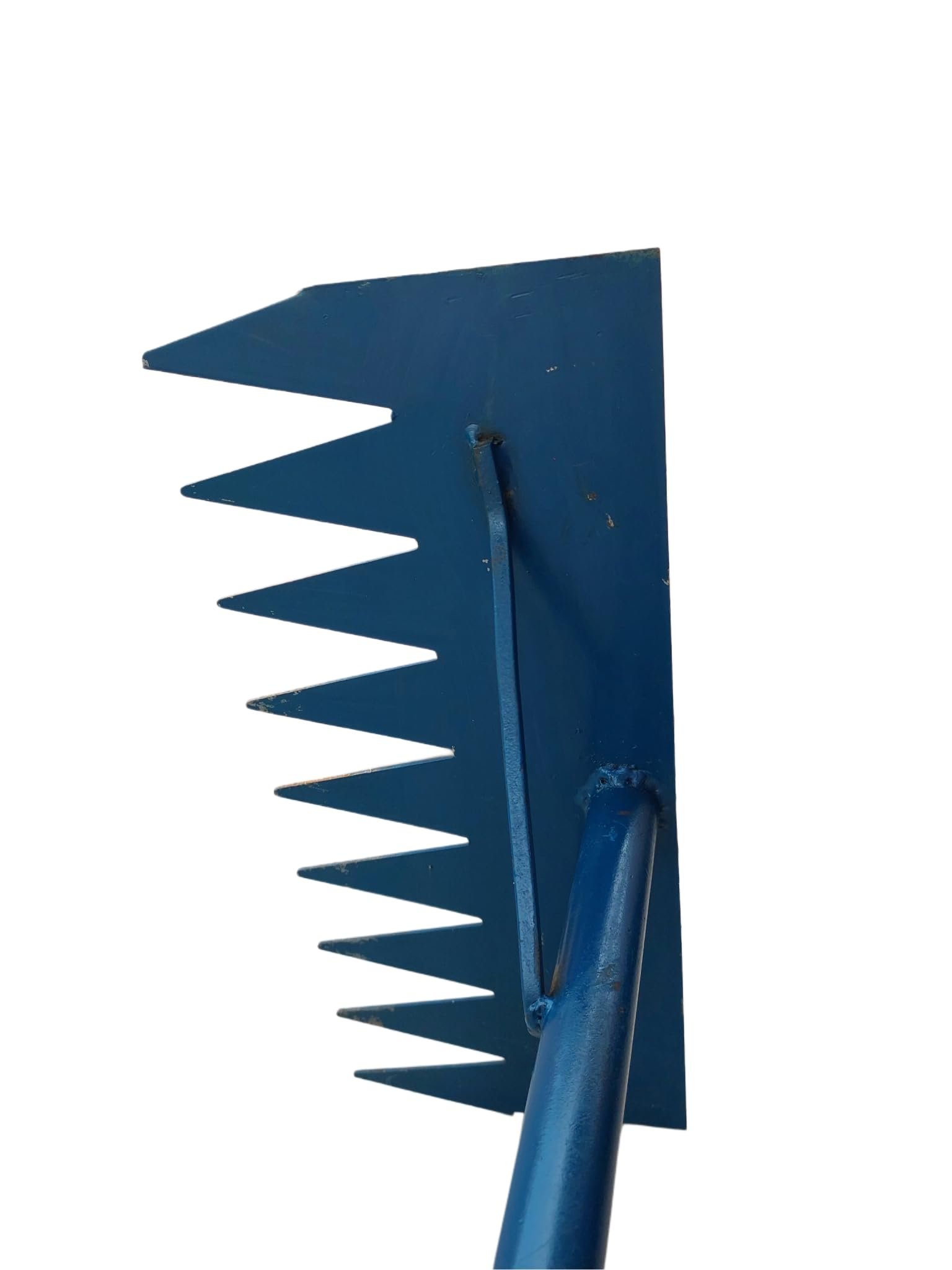 Shree Somgiri Heavy Duty Iron Garden Rake with 4 FT Long Iron Handle Wide Sharp Iron Teeth -14 inch for Efficient Lawn & Yard Clean-up Multi-Purpose Garden Tool for Soil Leveling, Leaf Raking - Image 5