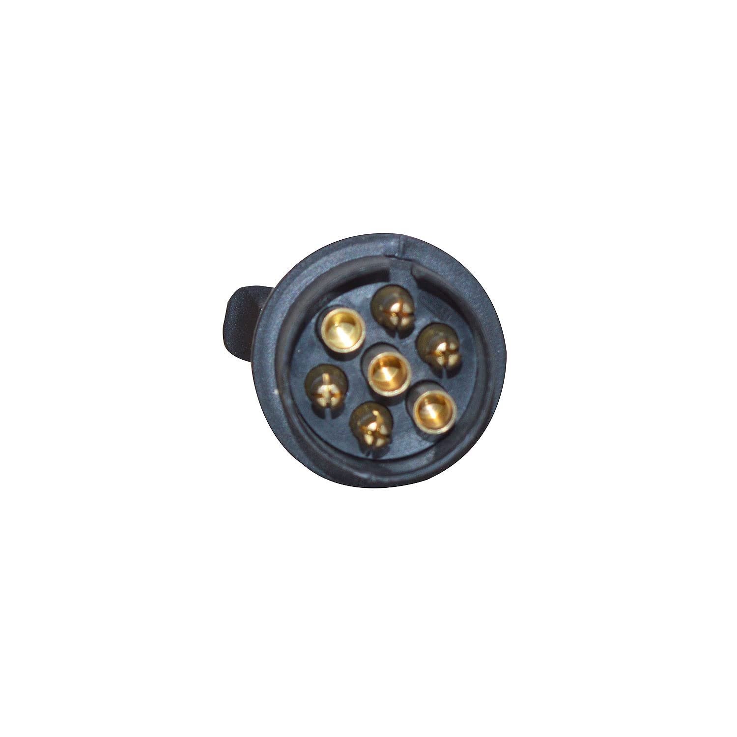 Allpartssource 7 Pin Plug Adapter Connector Socket Tractor Trailer Towbar Towing Electric Converter - Image 2