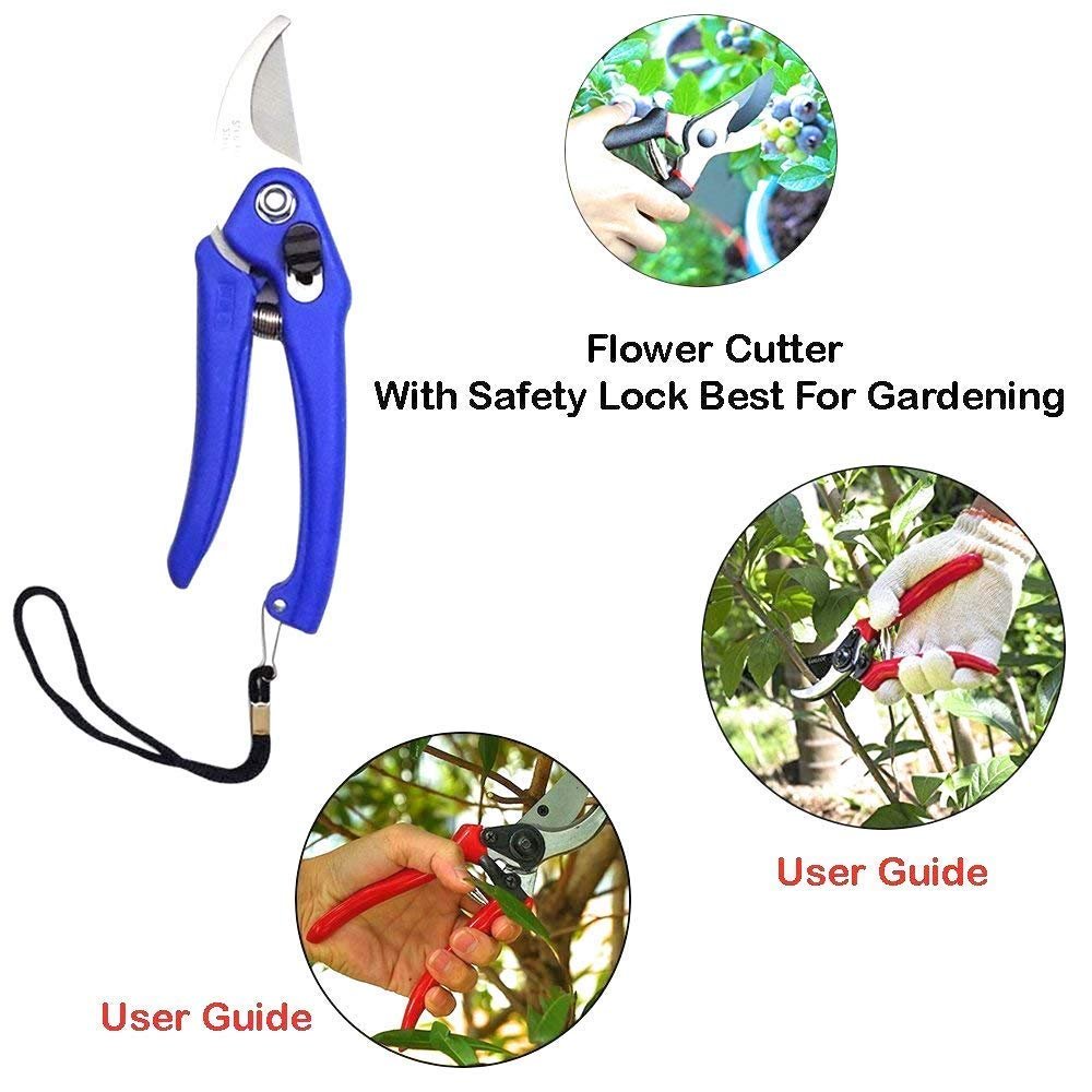 Oblivion Gardening Tool Set 4 Pcs – Pruner Shears, Hand Cultivator, Trowel & Fork with Wooden Handle for Planting, Weeding, Pruning & Soil Maintenance, Farming Equipment & Essential Garden Kit - Image 3
