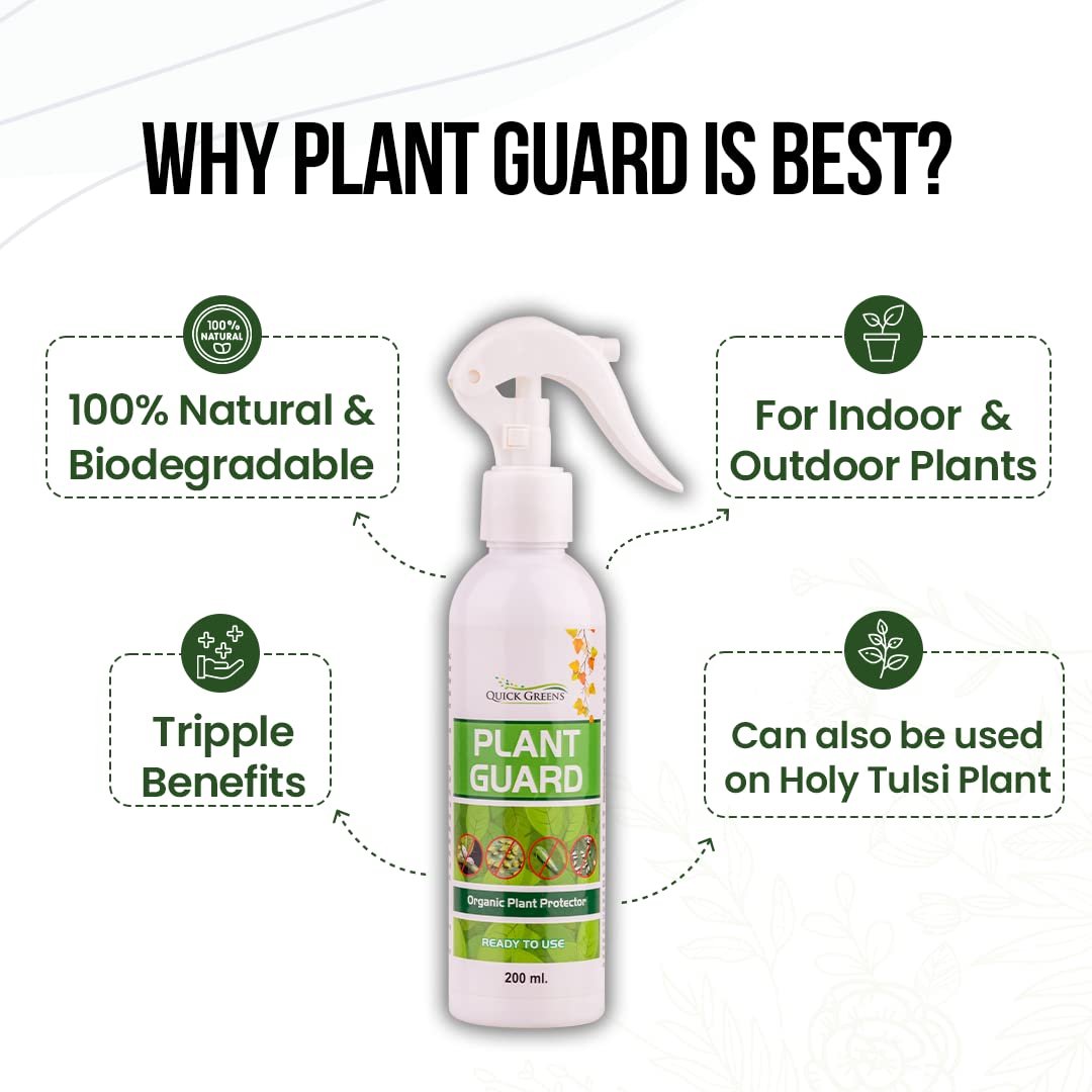 Quick Greens Plant Guard Natural Neem Oil Spray(400ml) | Ready to Use Organic Cold Pressed Natural Neem Oil Spray for Indoor and Outdoor Plants | Removes Mealybugs Fungus and Other Pests from plants - Image 4