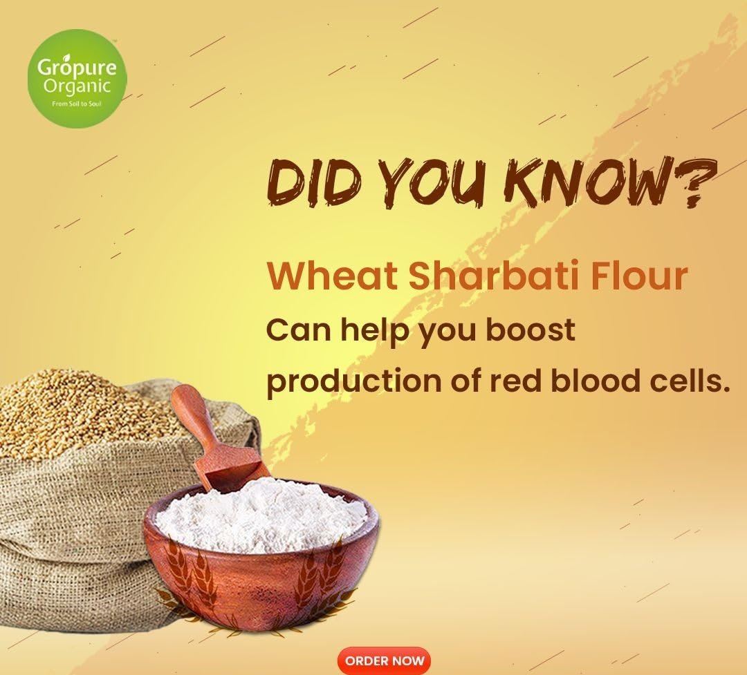 GroPure Organic | Sharbati Wheat 5Kg | MP Sharbati Wheat Whole Grain | Organic Wheat | Chemical Free Gehu Whole | Own Farm Wheat for Soft Chapati Roti & Atta - Image 9