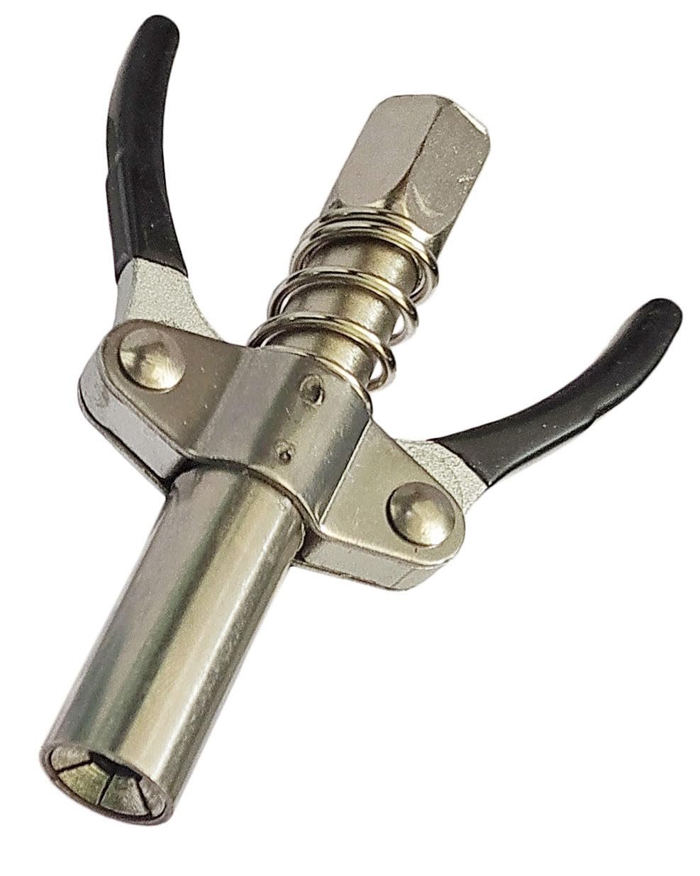 Inditrust Double handle Manual Grease gun Coupler pneumatic compatible with all grease guns (1 pc)