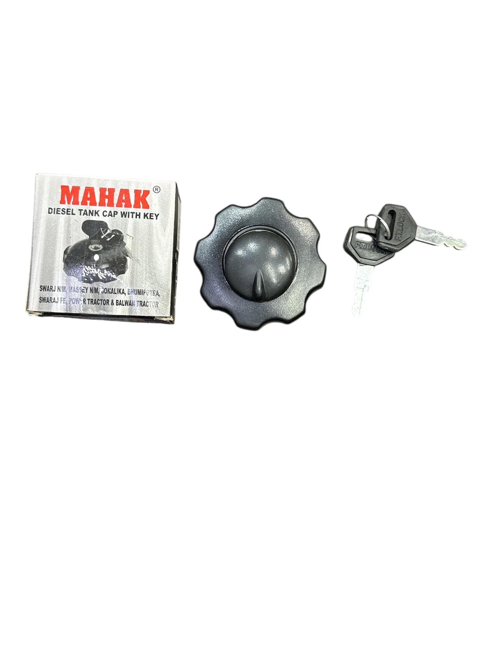 MAHAK Diesel Tank Cap with Key for Eicher N/C Tractor | Heavy Duty Die Cast Fuel Tank Lock Cap | Anti-Theft Locking Design | Durable Metal Replacement Spare Part - Image 3