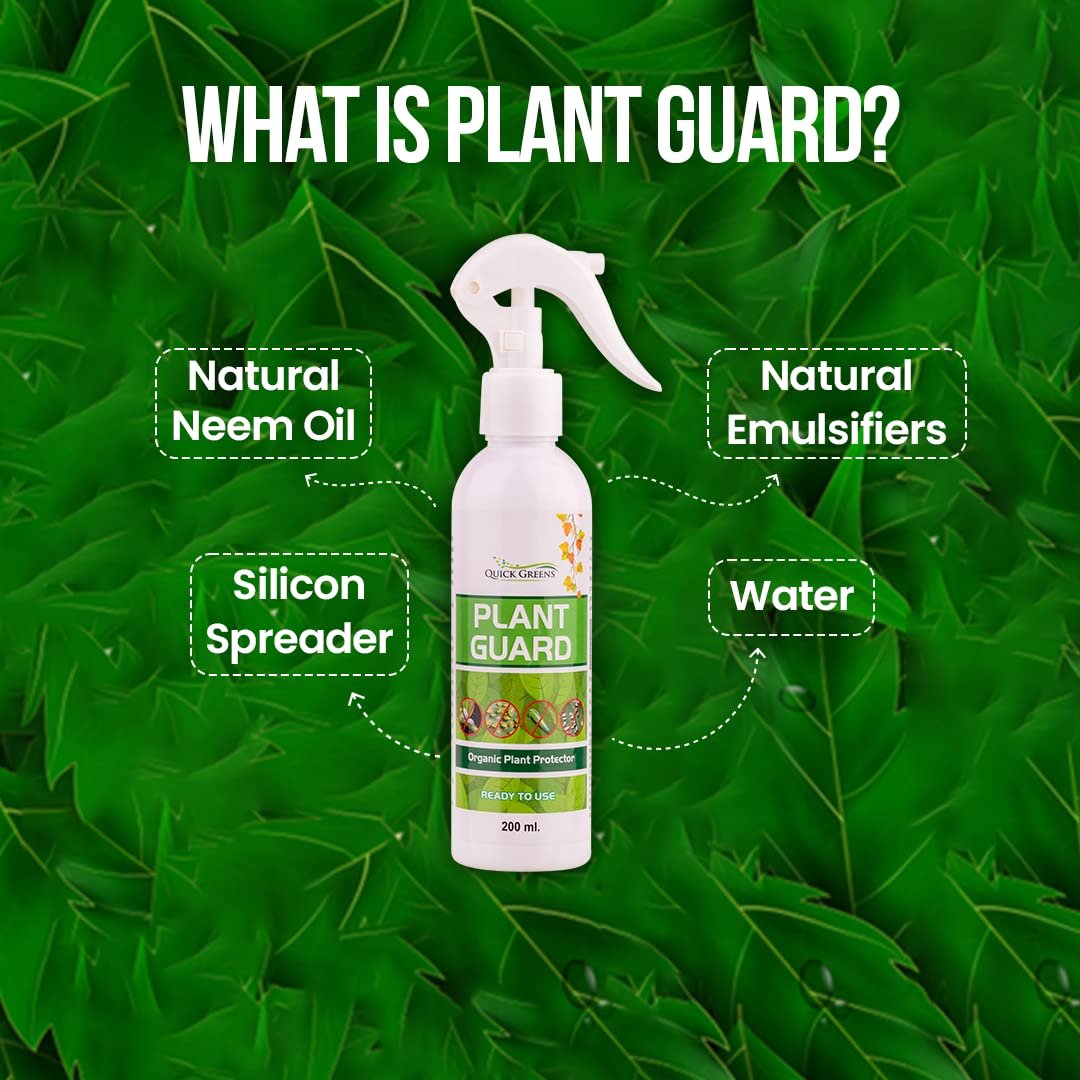Quick Greens Plant Guard Natural Neem Oil Spray(400ml) | Ready to Use Organic Cold Pressed Natural Neem Oil Spray for Indoor and Outdoor Plants | Removes Mealybugs Fungus and Other Pests from plants - Image 3