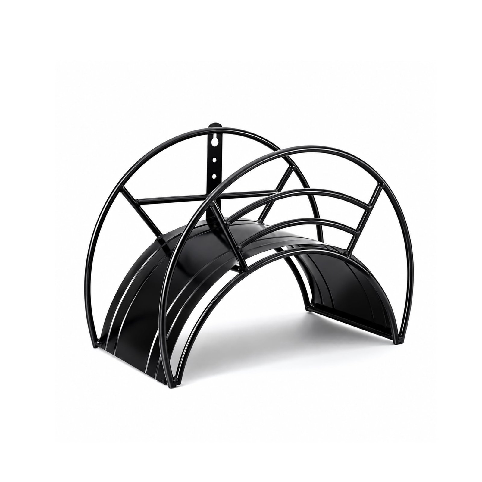 Urban Plant Wall Mount Garden Hose Hanger | Heavy-Duty Watering Hose Reel Holder for Garden, Outdoor, and Garage | Durable Metal Storage Hook for Hose Organization (Black) - Image 8