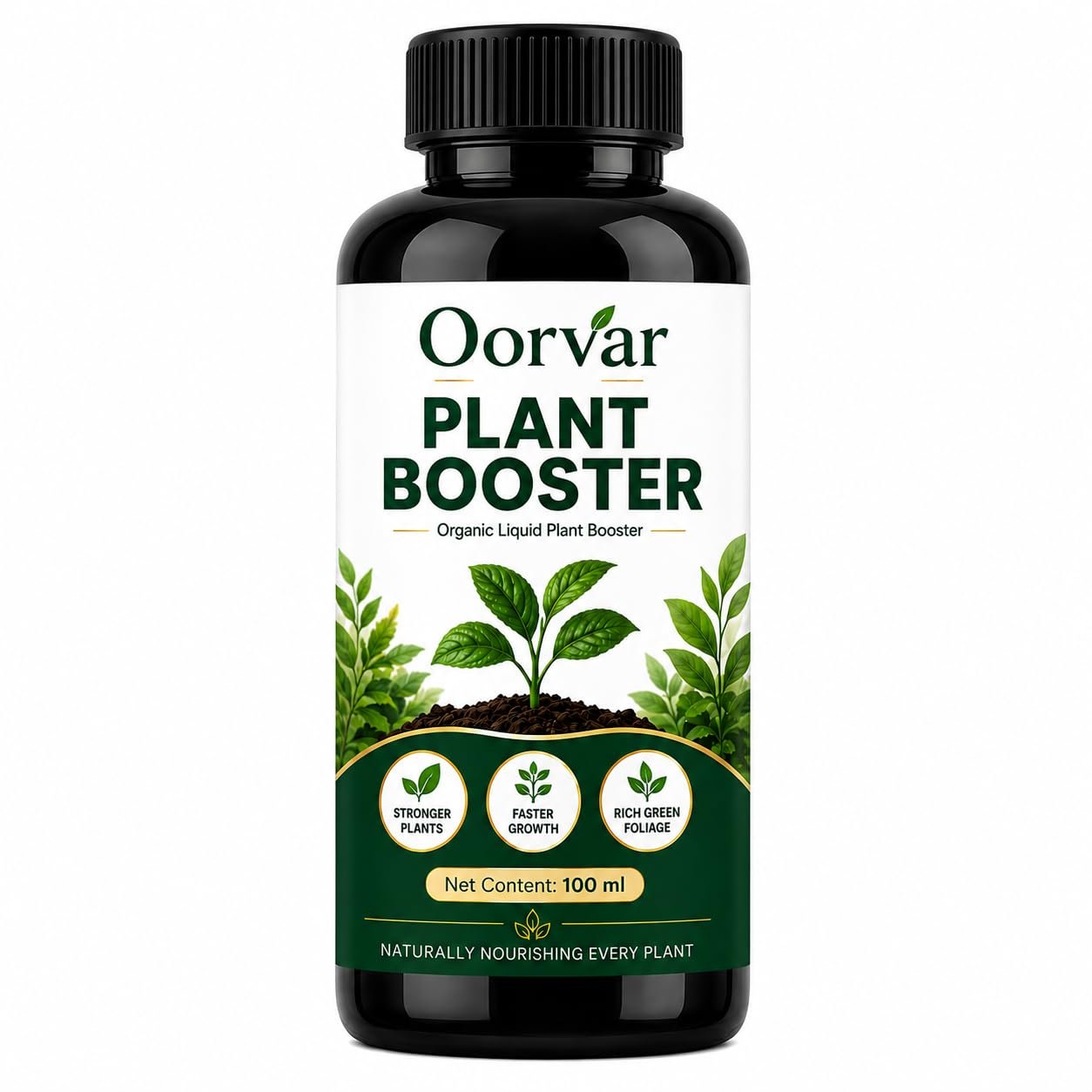 New Age Plant Boost Liquid Fertilizer for Speed Growth (100 ml) | Organic Plant Booster Liquid Fertilizer for Indoor Plants Home Garden & Outdoor Plants - Oorvar
