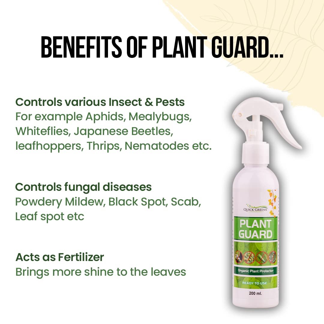 Quick Greens Plant Guard Natural Neem Oil Spray(400ml) | Ready to Use Organic Cold Pressed Natural Neem Oil Spray for Indoor and Outdoor Plants | Removes Mealybugs Fungus and Other Pests from plants - Image 6