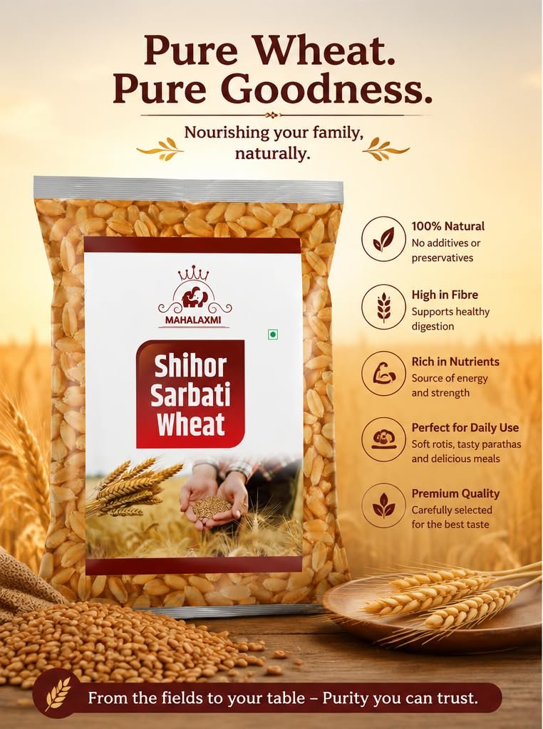 Mahalaxmi Shihor Sarbati Wheat 5kg - Image 4