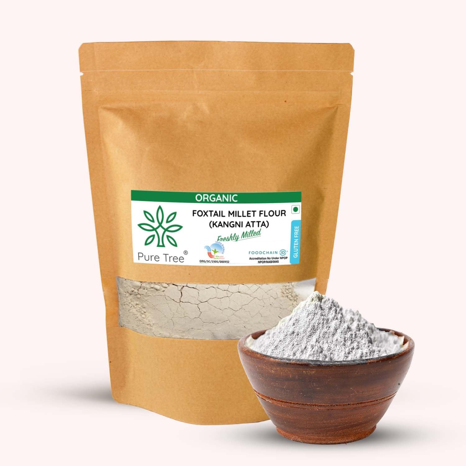 Pure Tree Certified Organic Foxtail Millet | 850 g | Kangni/Kakum/Korralu | Gluten-Free Unpolished MIllet Rich In Calcium High In Protein Korralu MIllet For Upma, Dosa, Rice