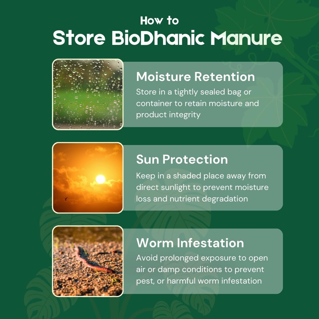 Biodhanic Fermented Organic Manure 1kg | Natural Organic Fertilizer & Soil Conditioner | Improves Soil Fertility, Root Development, Flowering & Yield | For Indoor & Outdoor Plants - Image 4
