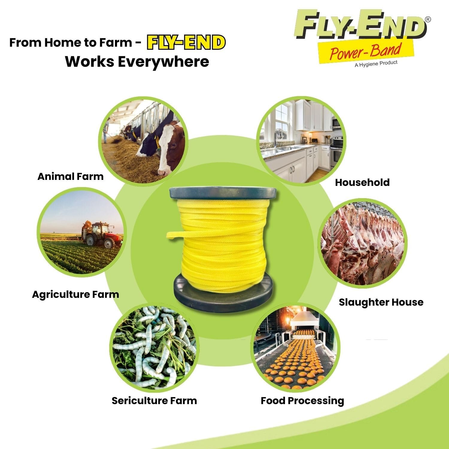 SAIFE VETMED Eco-Friendly Fly Trap for Home | Non-Toxic Sticky Insect Catcher | Odourless & Safe for Kids & Pets | Indoor & Outdoor Use | 50M, Pack of 1 - Image 4