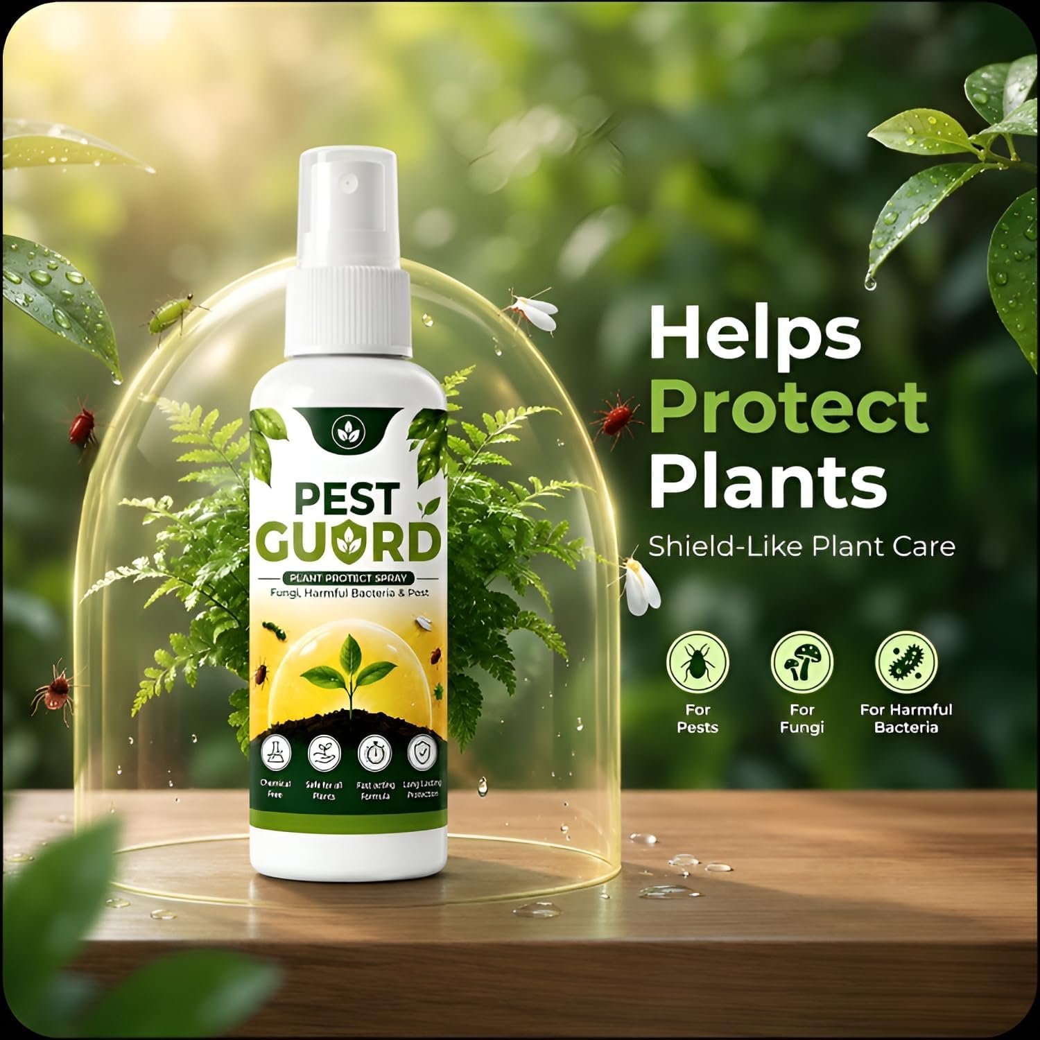 QUICK MED Pest Guard Natural Neem Oil Spray(100ml) | Ready to Use Organic Cold Pressed Natural Neem Oil Spray for Indoor and Outdoor Plants | Removes Mealybugs Fungus (Pack Of 3) - Image 2