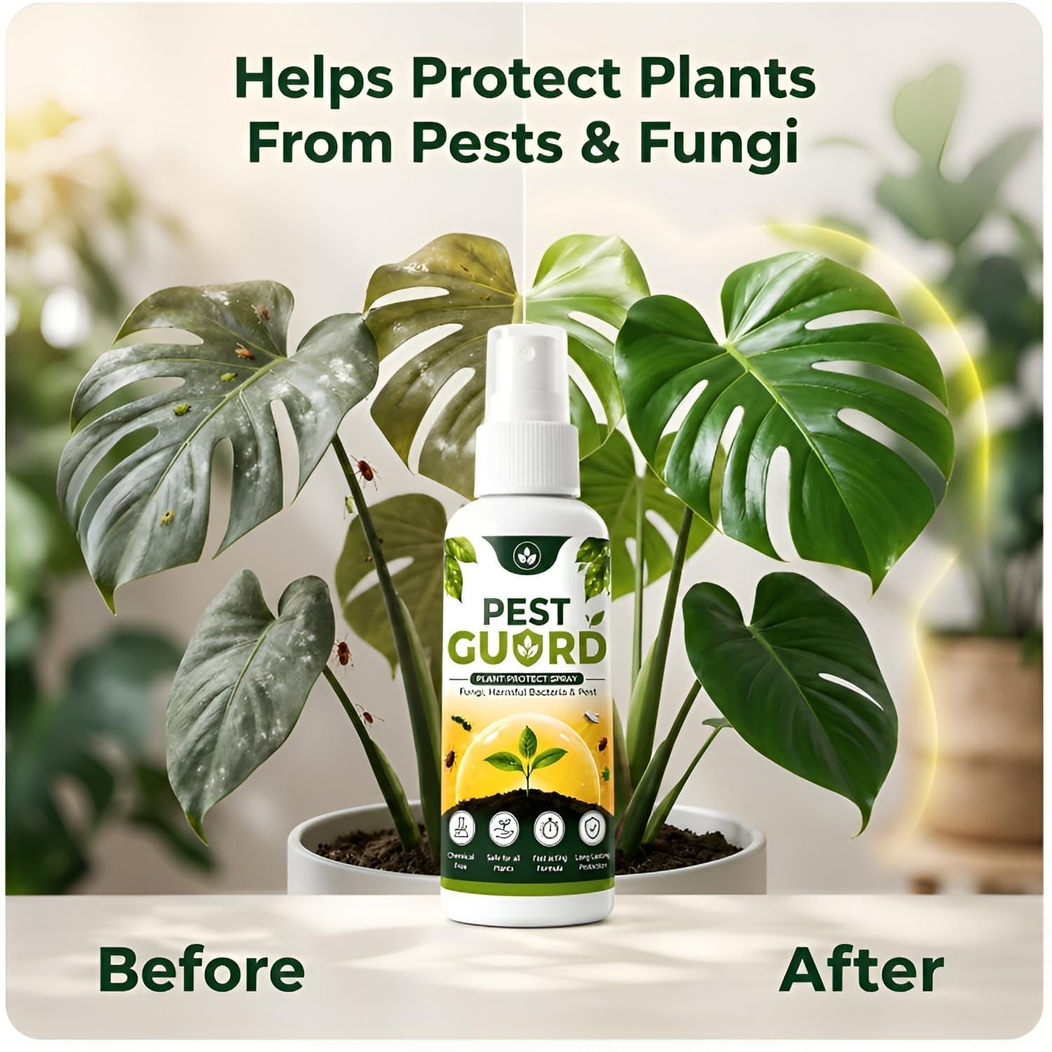 QUICK MED Pest Guard Natural Neem Oil Spray(100ml) | Ready to Use Organic Cold Pressed Natural Neem Oil Spray for Indoor and Outdoor Plants | Removes Mealybugs Fungus (Pack Of 3) - Image 7