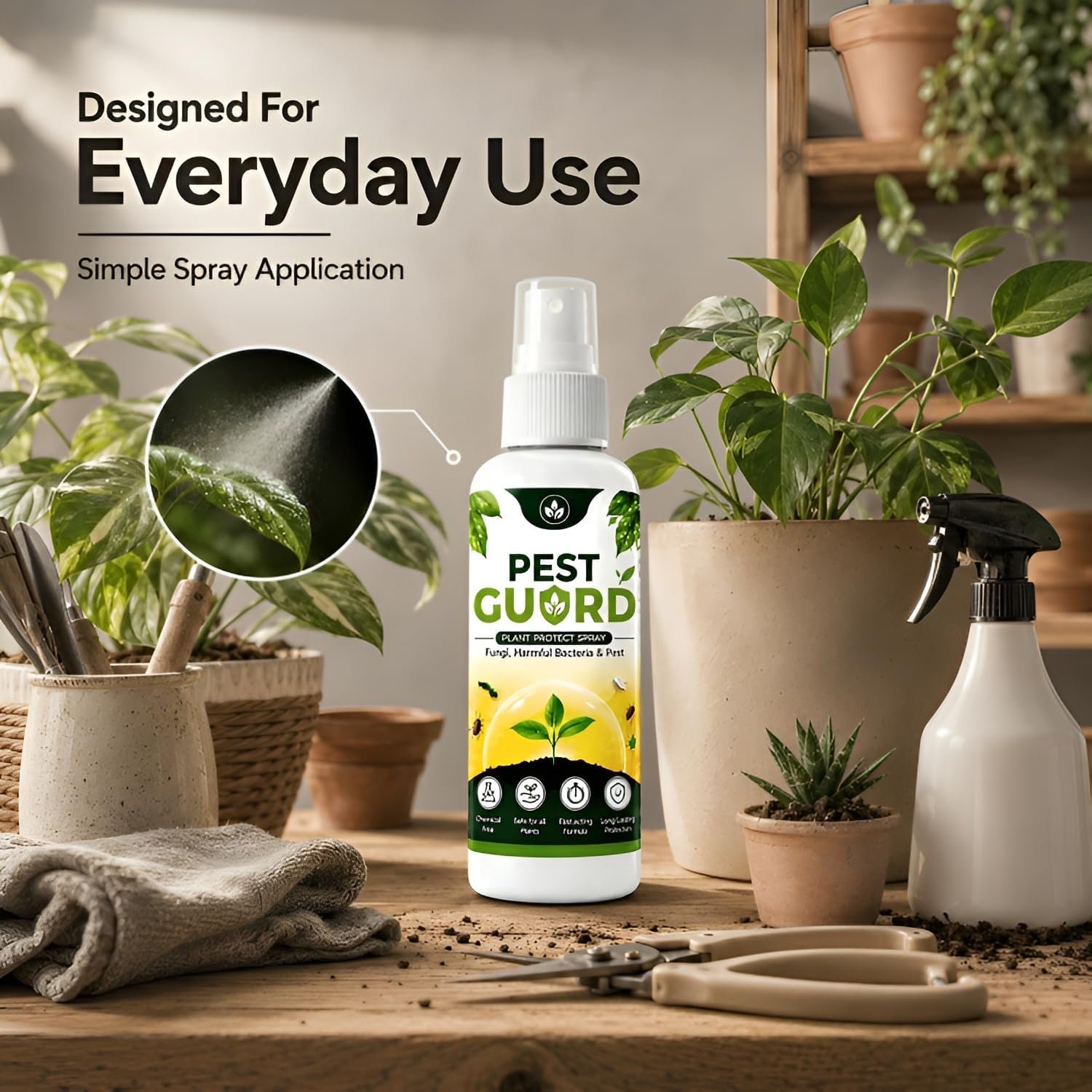 QUICK MED Pest Guard Natural Neem Oil Spray(100ml) | Ready to Use Organic Cold Pressed Natural Neem Oil Spray for Indoor and Outdoor Plants | Removes Mealybugs Fungus (Pack Of 3) - Image 9