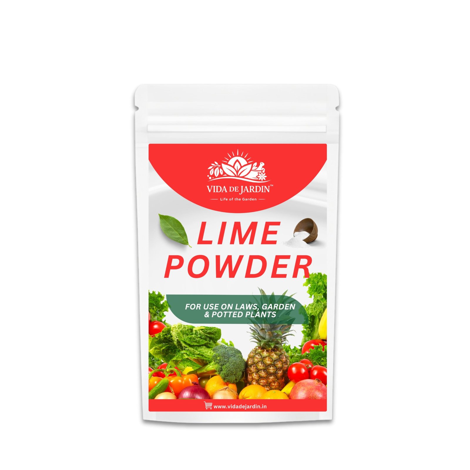 Vida de Jardin Organic and Natural Lime Powder for Plants | Garden Lime Soil Conditioner and pH Balancer | Ideal for Lawns, Gardens and Potted Plants | 5kg