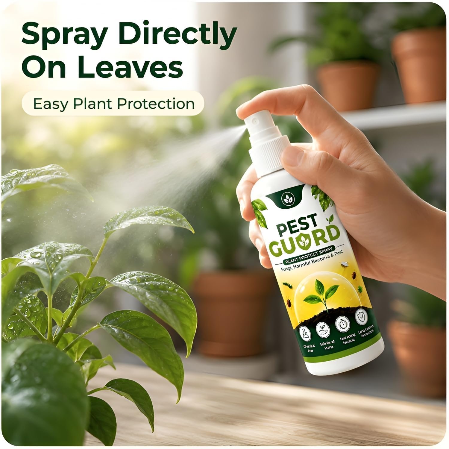 QUICK MED Pest Guard Natural Neem Oil Spray(100ml) | Ready to Use Organic Cold Pressed Natural Neem Oil Spray for Indoor and Outdoor Plants | Removes Mealybugs Fungus (Pack Of 3) - Image 5