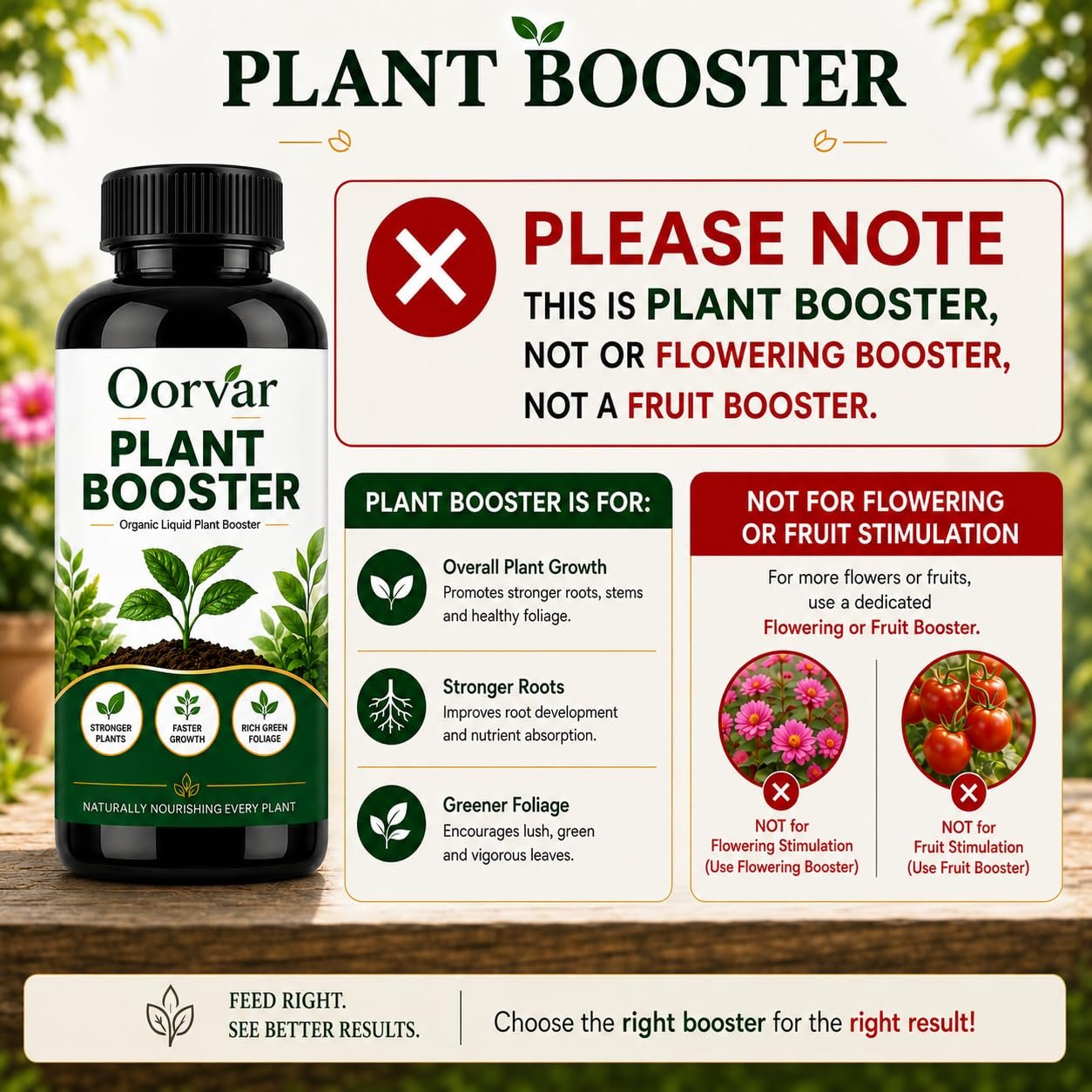New Age Plant Boost Liquid Fertilizer for Speed Growth (100 ml) | Organic Plant Booster Liquid Fertilizer for Indoor Plants Home Garden & Outdoor Plants - Oorvar - Image 4