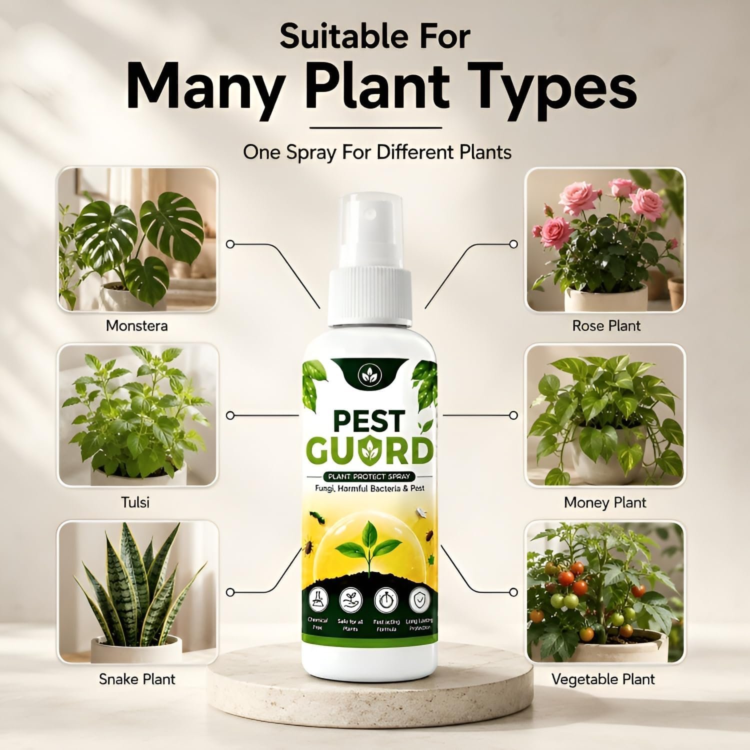 QUICK MED Pest Guard Natural Neem Oil Spray(100ml) | Ready to Use Organic Cold Pressed Natural Neem Oil Spray for Indoor and Outdoor Plants | Removes Mealybugs Fungus (Pack Of 3) - Image 8