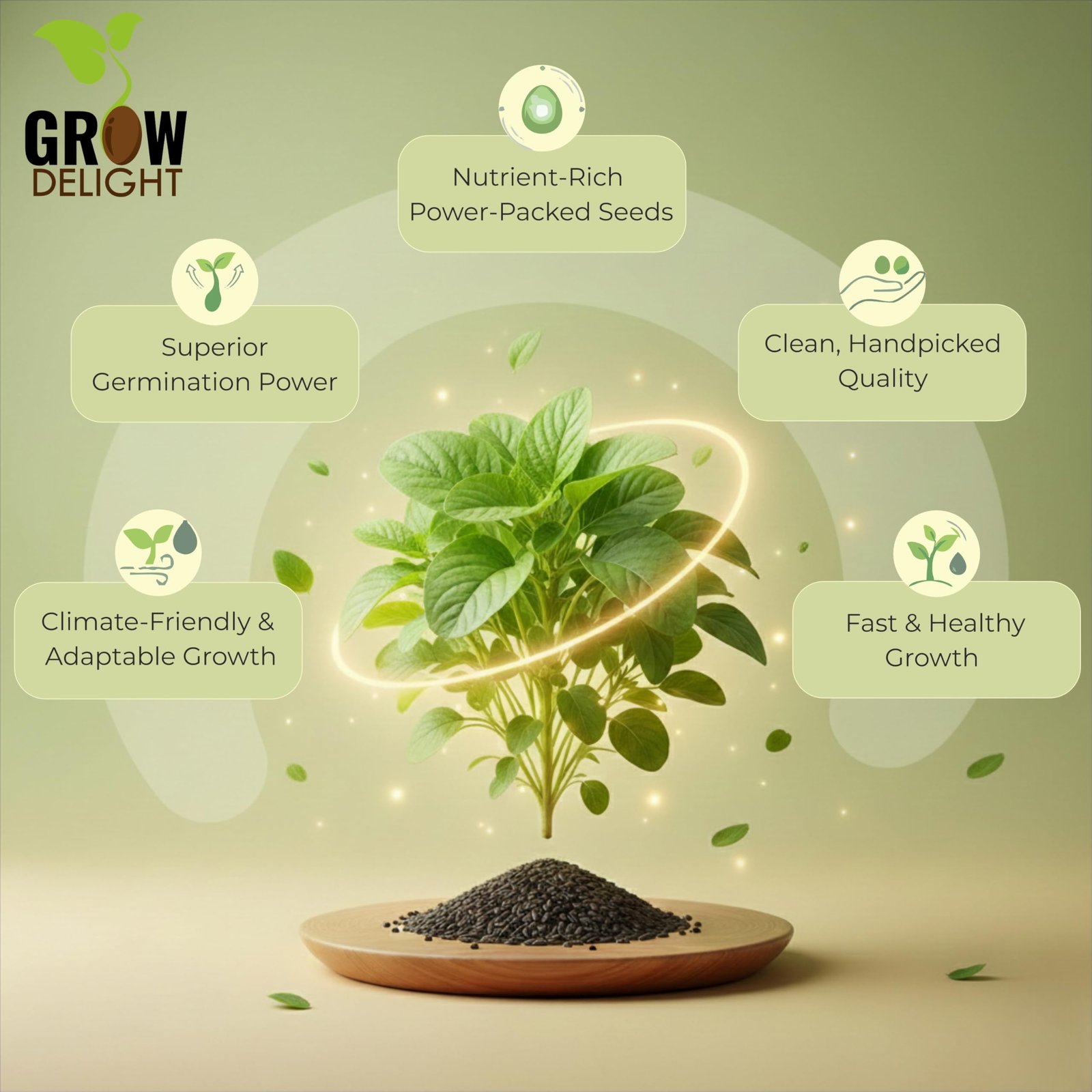 GROW DELIGHT 45 Variety 2000+ Vegetable Seeds Combo for Home Garden - Image 8