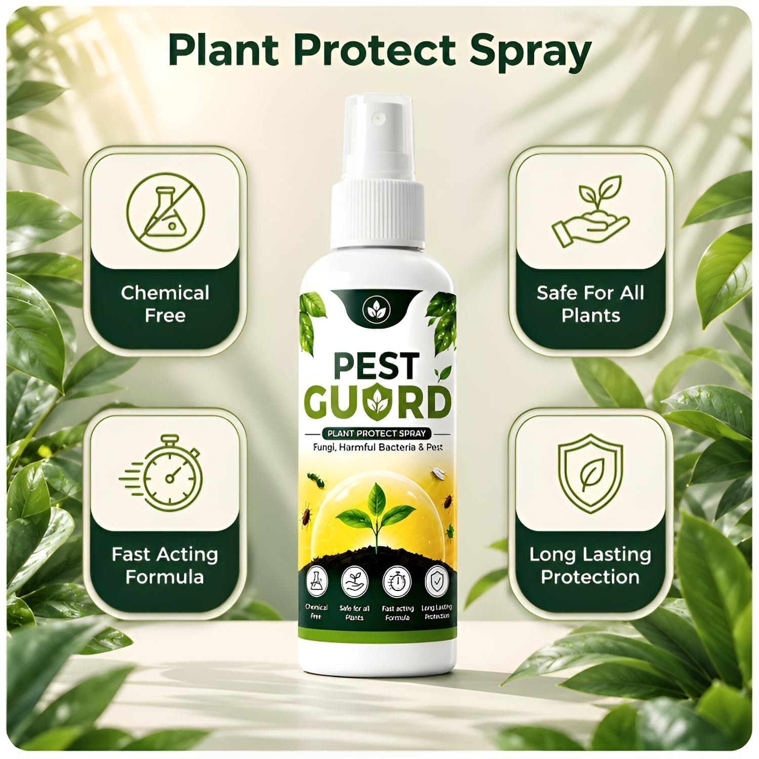 QUICK MED Pest Guard Natural Neem Oil Spray(100ml) | Ready to Use Organic Cold Pressed Natural Neem Oil Spray for Indoor and Outdoor Plants | Removes Mealybugs Fungus (Pack Of 3) - Image 4