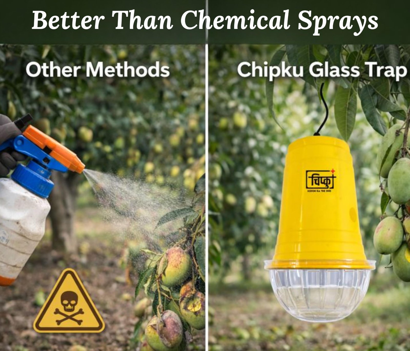 Chipku Glass Trap & Fruit Fly Lure Pack of 5 Traps for Garden & Agriculture to Control Bactocera Dorsalis|Fruitfly Trap for Mango, Guava, Papaya & All Fruit Crop for Guaranteed Results - Image 7