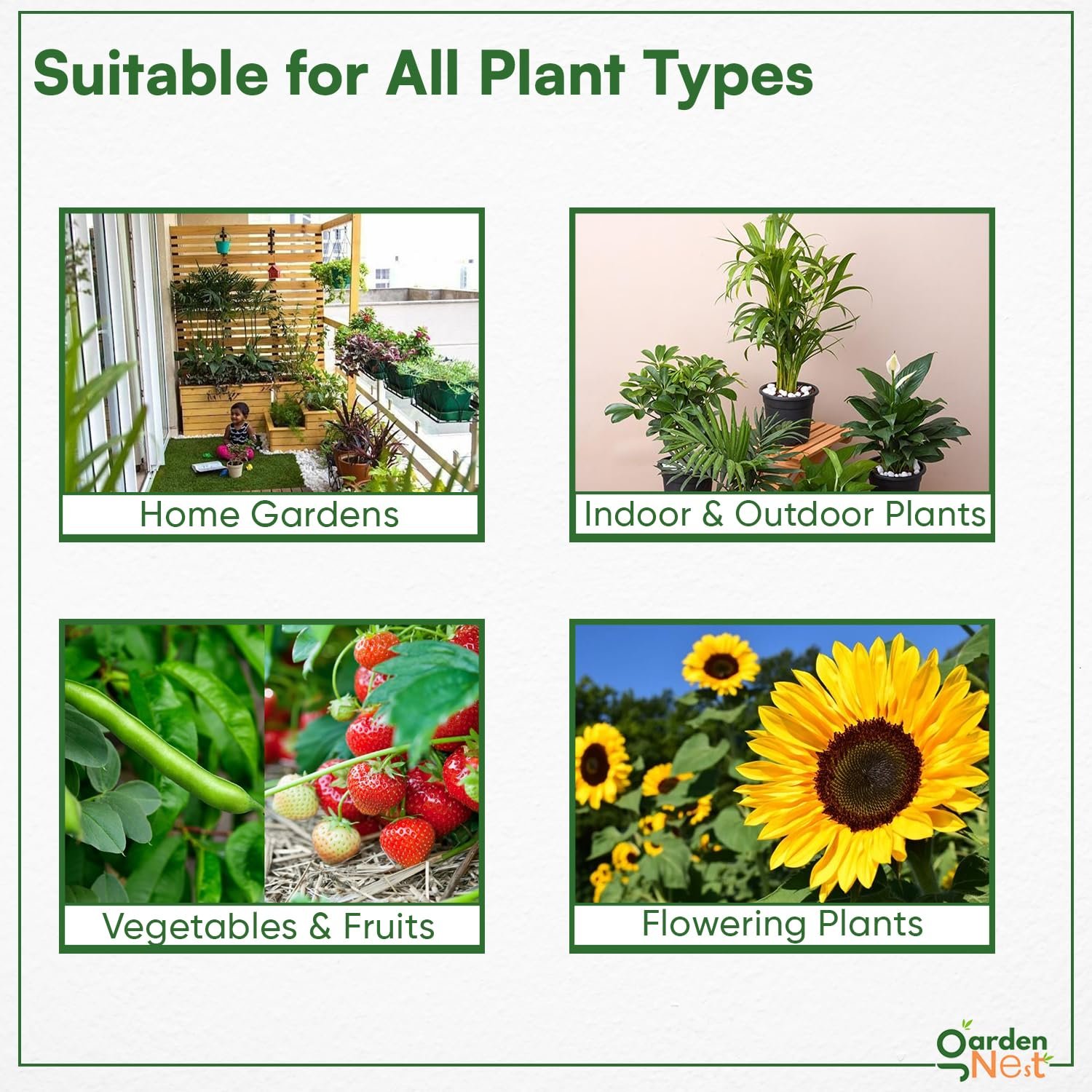 GARDENNEST 3-in-1 Organic Plant Care Combo | Plant Booster, Seagreen & Neem Oil (50ml Each) | Growth Enhancer, Soil Enricher & Natural Pest Repellent | 100% Eco-Friendly & Safe for All Plants - Image 4