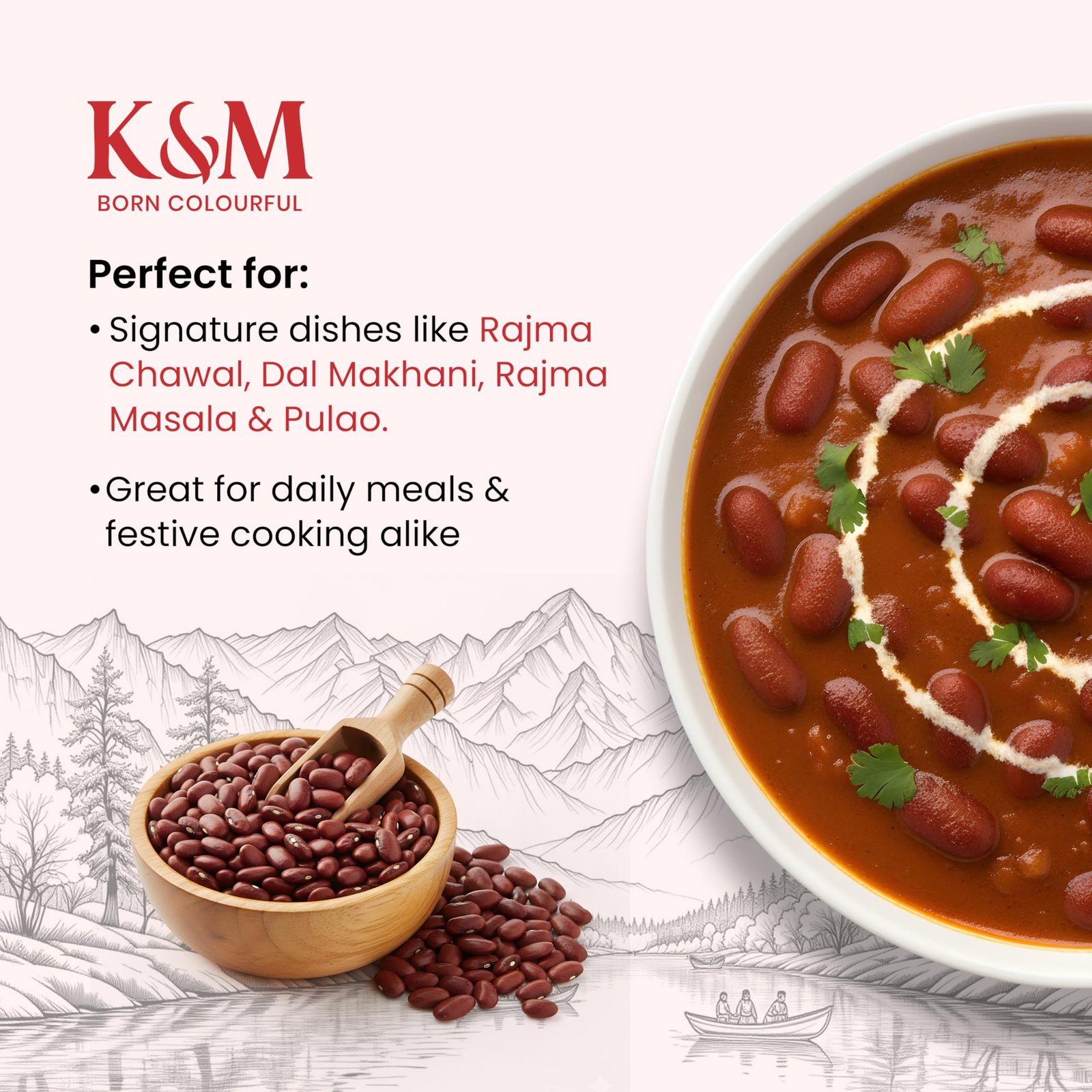 Kanz & Muhul Organic Bhaderwah Jammu Rajma 950 Gm, Creamy & Smooth Texture, Hand-Picked Red Kidney Beans Red Kidney Bean Dry | Healthy & Wholesome Food, Organic Pulses | Rich in Fiber, High Protein, No Preservatives | 950gm - Image 5