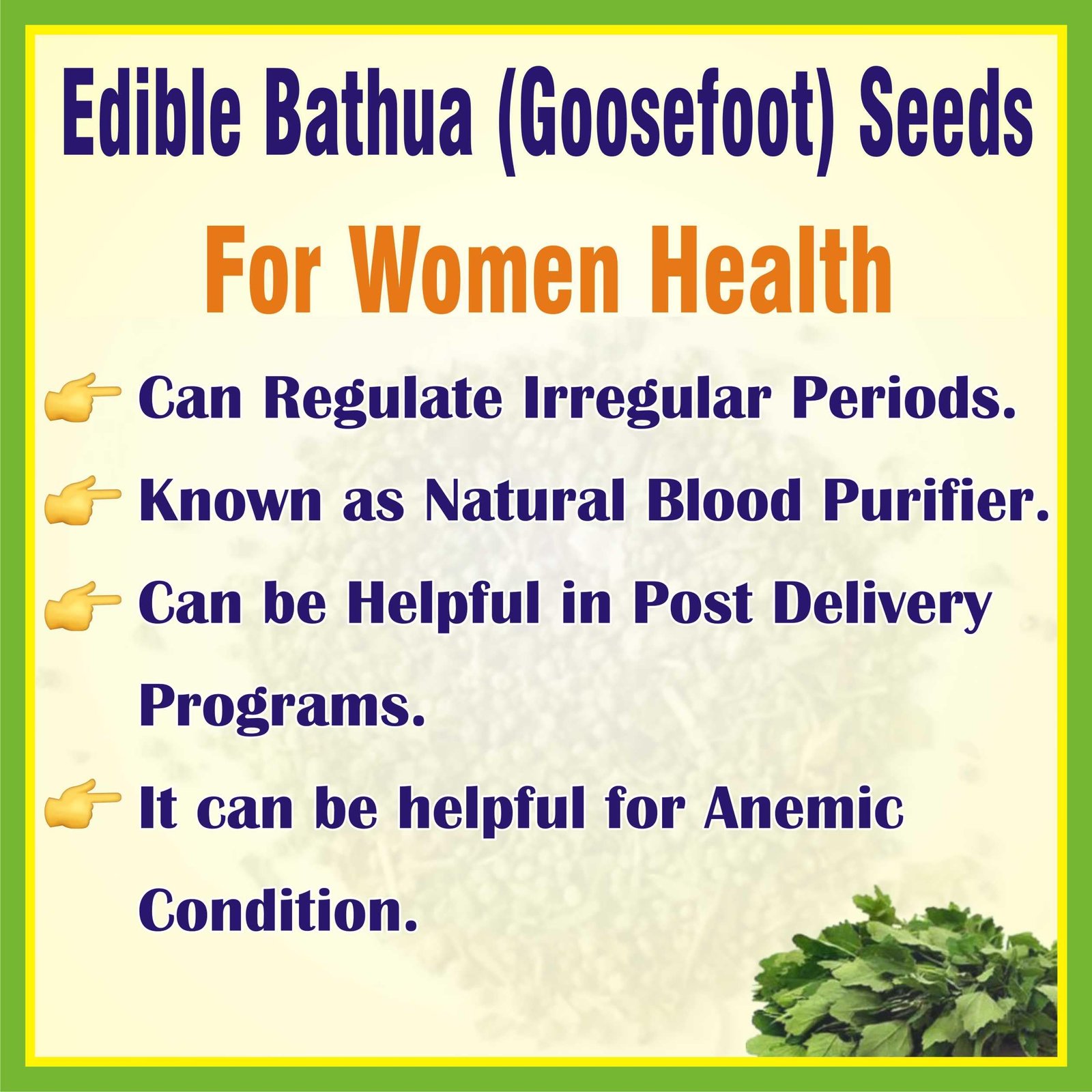 JOrganics Bathua Seed (Bathua Beej) | Nutrient-Rich & Versatile for Eating, Home Gardening - 100Gram, Pack of 1 - Image 4