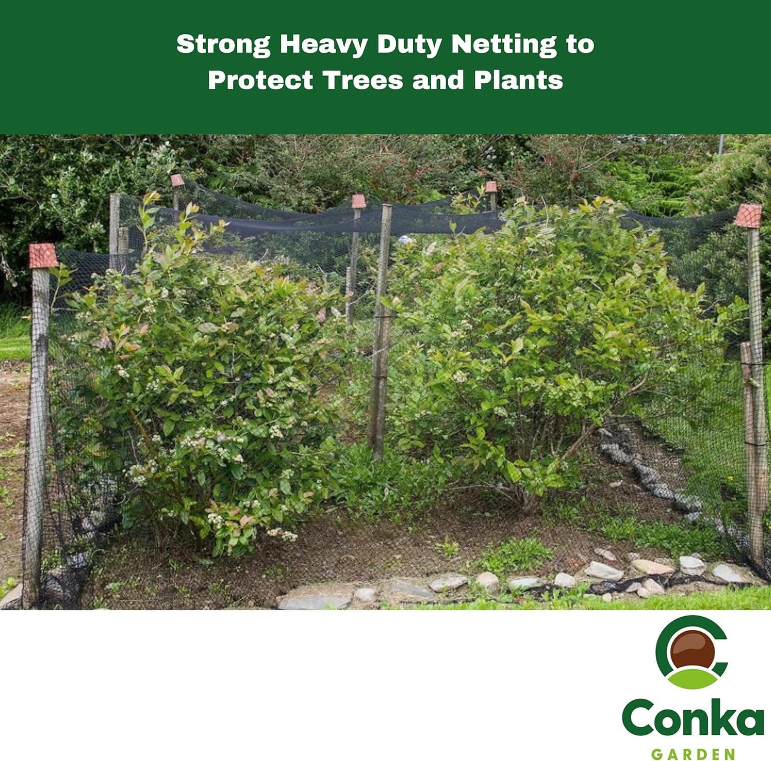 Extra Strong Woven Mesh Garden Netting Heavy Duty Anti Bird Pond Fruit, Pea Plant Protection Professional Grade. Various Sizes (4m Wide, 15m Long) - Image 5