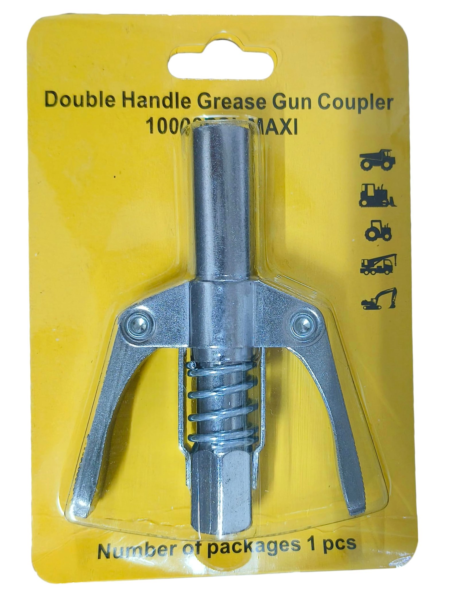 Inditrust Double handle Manual Grease gun Coupler pneumatic compatible with all grease guns (1 pc) - Image 3