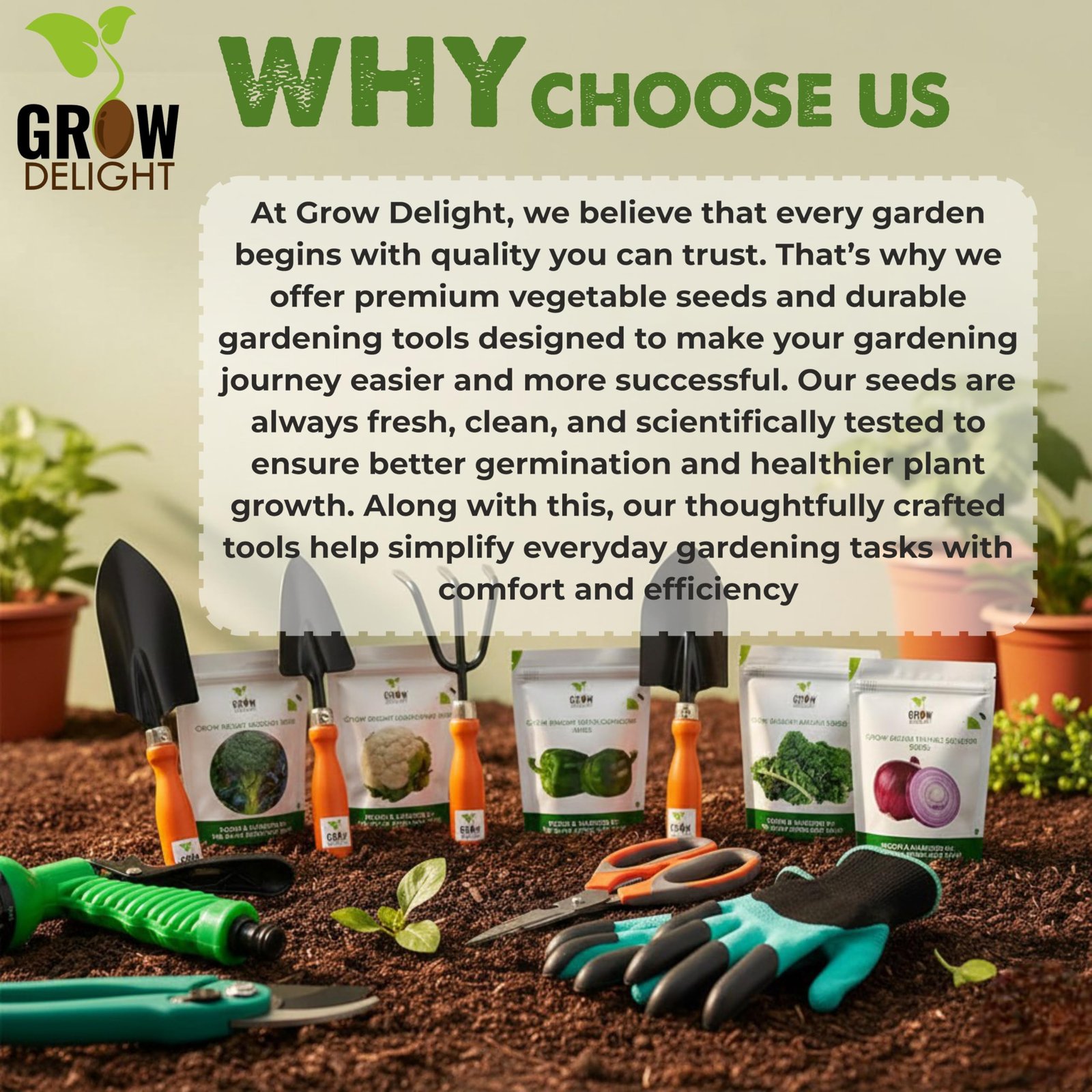 GROW DELIGHT 45 Variety 2000+ Vegetable Seeds Combo for Home Garden - Image 7